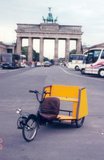 EMPTY RICSHAW BRANDERBURG GATE BERLIN 1997.JPG