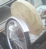 Wheel 24 fender and wooden disk.JPG