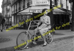 Photo - Woman riding Sironval Sportplex bicycle, France, 1930's.JPG